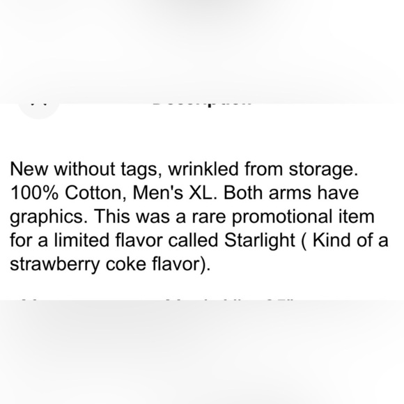 Vintage Ultra Rare Coca Cola Starlight Space 2022 Tee Top T-shirt White … - Picture 16 of 16